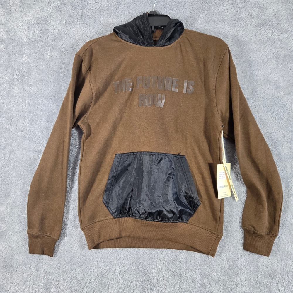 Sovereign State Boys Brown The Future Is Now Hoodie XL 18 Harvest S857173-HT-M92